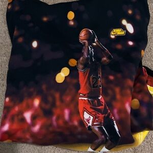 Nike Black and Red Jumpman Hoodie